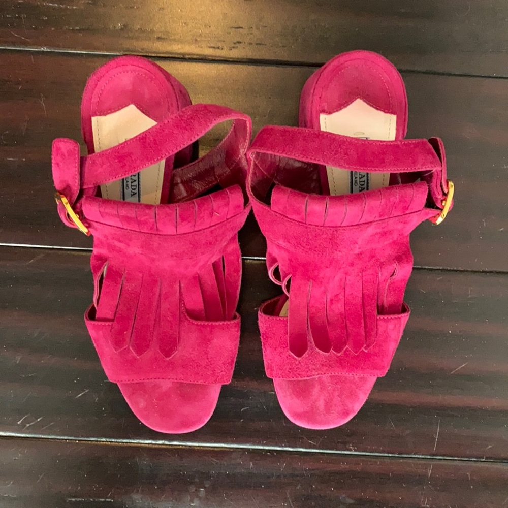 Prada Pink Dress Shoes, Size 37.5